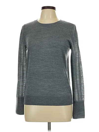 Pre-owned Halogen Long Sleeve T-shirt In Gray