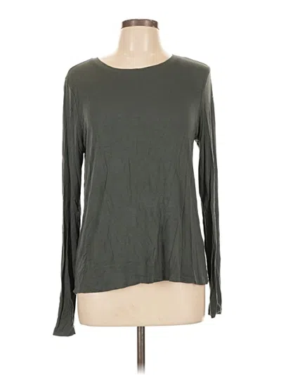 Pre-owned Halogen Long Sleeve T-shirt In Gray