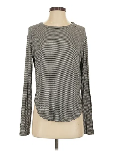 Pre-owned Halogen Long Sleeve T-shirt In Gray