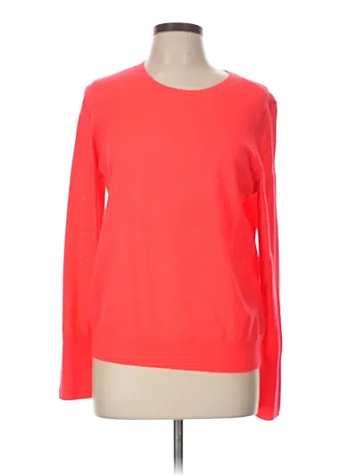 Pre-owned Halogen Long Sleeve T-shirt In Red