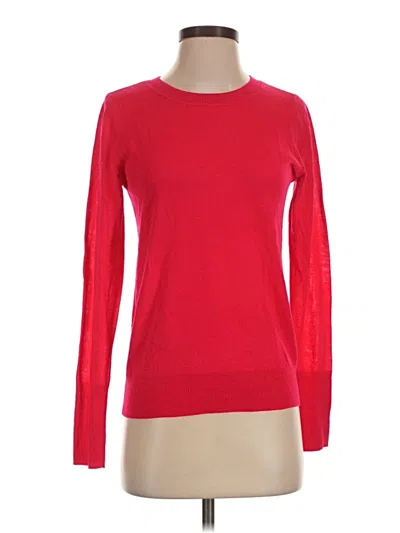 Pre-owned Halogen Long Sleeve T-shirt In Red
