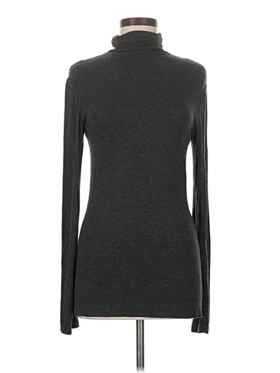 Pre-owned Halogen Long Sleeve Turtleneck In Gray