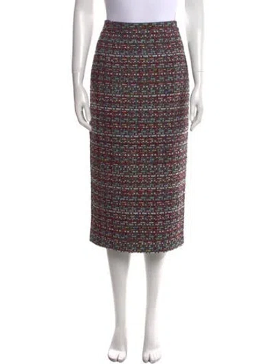 Pre-owned Halogen Midi Length Skirt In Multi