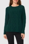 Halogen ® Mixed Stitch Sweater In June Bug Green