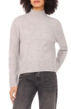 Halogen ® Mock Neck Sequin Stripe Sweater In Gray