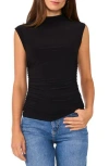 Halogen ® Mock Neck Sleeveless Top In Rich Black