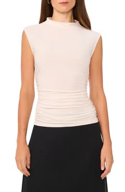 Halogen ® Mock Neck Sleeveless Top In Silver Birch
