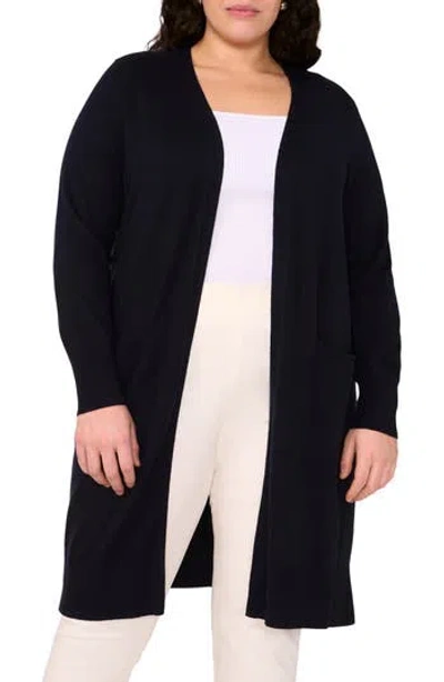 Halogen ® Open Front Longline Cardigan In Blue