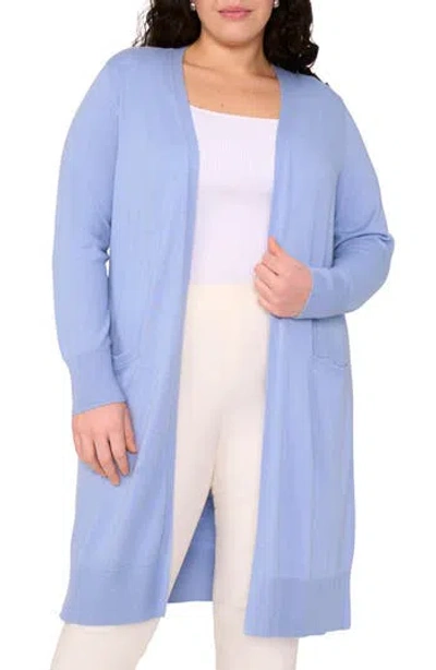 Halogen ® Open Front Longline Cardigan In Blue