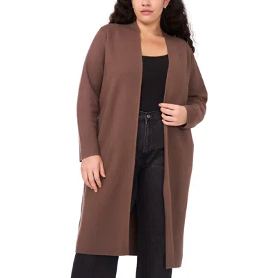 Halogen ® Open Front Longline Cardigan In Brown