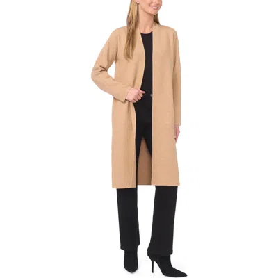 Halogen ® Open Front Longline Cardigan In Latte Heather