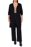 Halogen ® Open Front Longline Cardigan In Rich Black