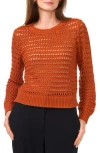 Halogen ® Open Knit Sweater In Cinnamon Stick