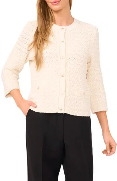 Halogen ® Open Stitch Cardigan In Neutral