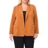 Halogen ® Oversize One-button Blazer In Leather Brown