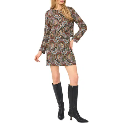 Halogen ® Paisley Collarless Jacket In Brown