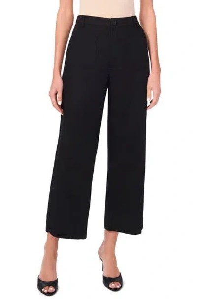 Halogen ® Patch Pocket Ankle Crop Pants In Rich Black