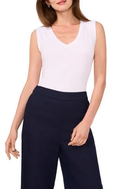 Halogen ® Pintuck Tank In Bright White
