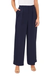 Halogen Pleated Boyfriend Pants In Classic Navy