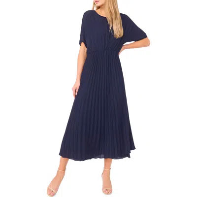 Halogen ® Pleated Midi Dress In Baritone Blue