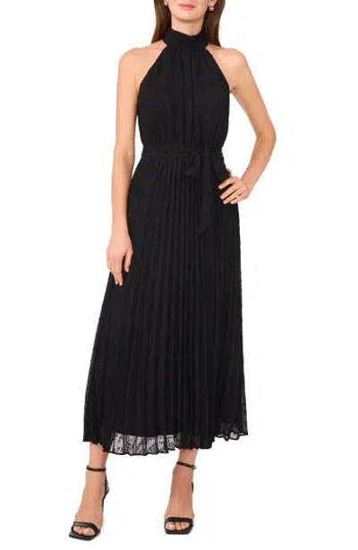 Halogen ® Pleated Tie Waist Maxi Dress In Black