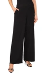 Halogen ® Plissé Flare Pull-on Pants In Black