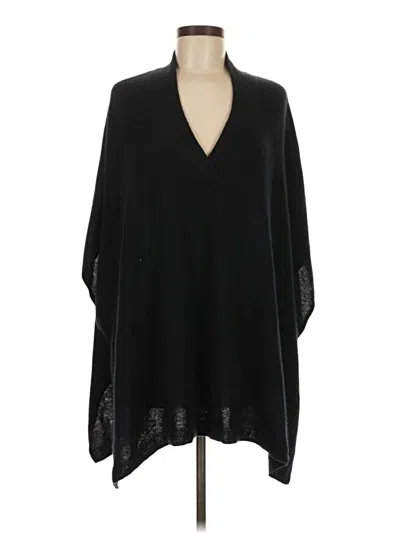 Pre-owned Halogen Poncho In Black