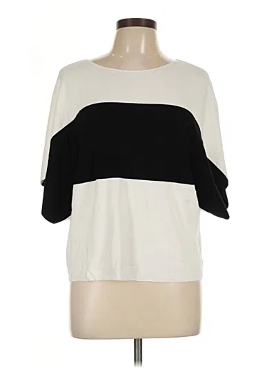 Pre-owned Halogen Poncho In Ivory