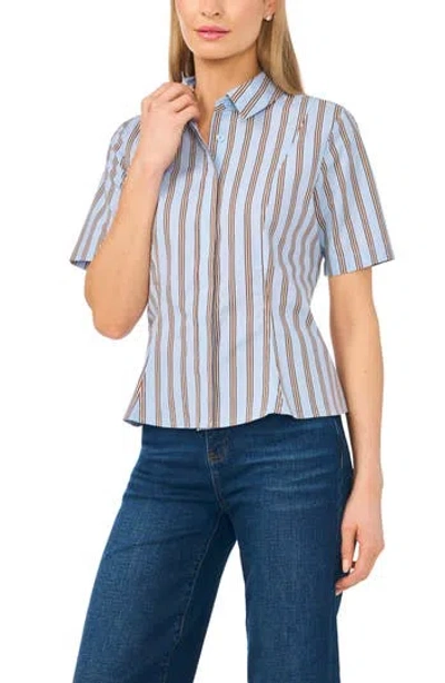 Halogen ® Princess Seam Button-up Shirt In Blue