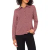 Halogen ® Print Button-up Shirt In Pink