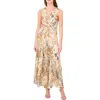 Halogen ® Print Knot Front Maxi Dress In Multi