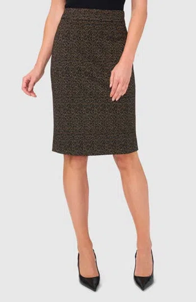 Halogen ® Print Pencil Skirt In Rich Black