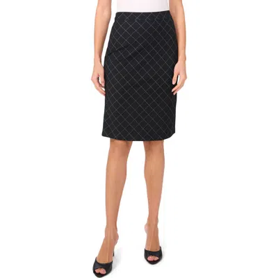 Halogen ® Print Ponte Pencil Skirt In Black