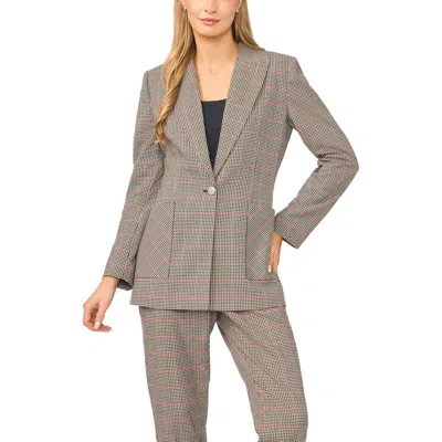 Halogen ® Print Single Button Blazer In Gold