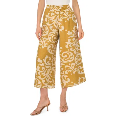 Halogen ® Print Wide Leg Crop Pants In Potting Soil