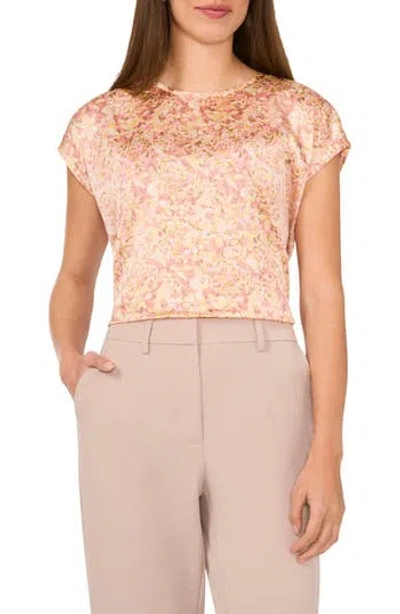 Halogen ® Printed Charmeuse Top In Pink