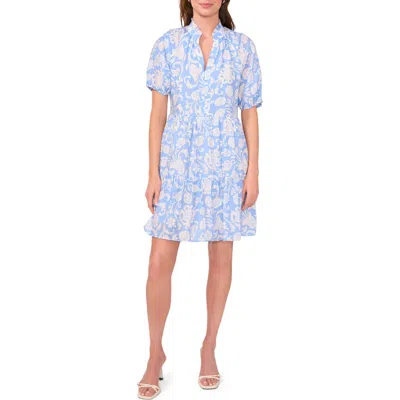 Halogen ® Puff Sleeve Tiered Dress