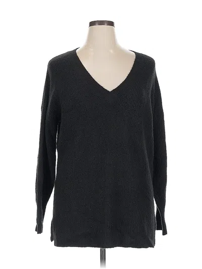 Pre-owned Halogen Pullover Sweater In Black