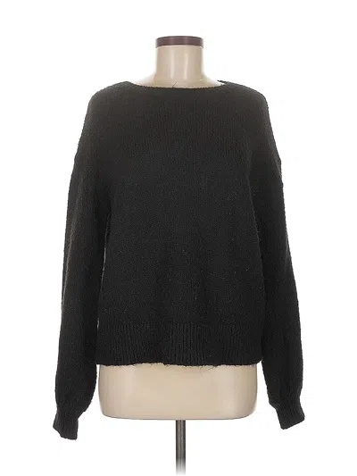 Pre-owned Halogen Pullover Sweater In Black
