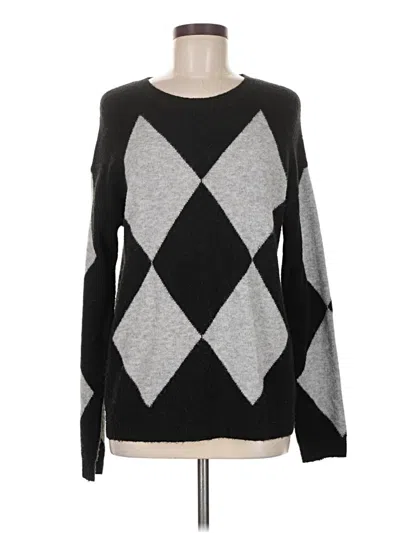 Pre-owned Halogen Pullover Sweater In Black