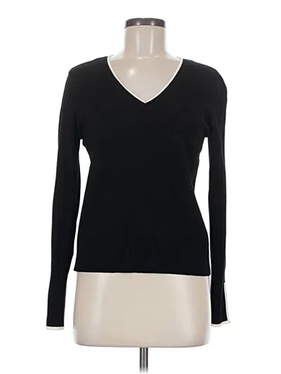 Pre-owned Halogen Pullover Sweater In Black