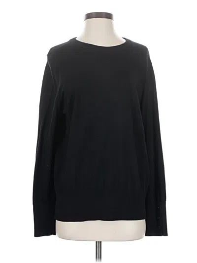 Pre-owned Halogen Pullover Sweater In Black