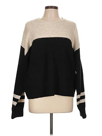 Pre-owned Halogen Pullover Sweater In Black