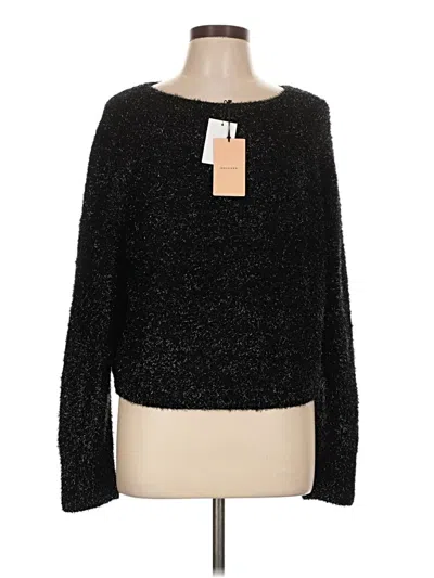 Halogen Pullover Sweater In Black