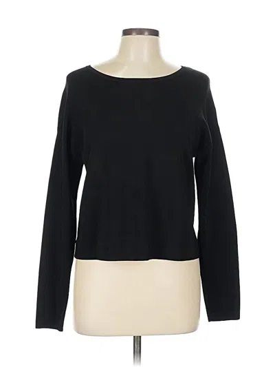 Pre-owned Halogen Pullover Sweater In Black