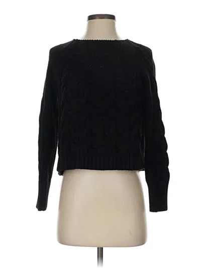 Pre-owned Halogen Pullover Sweater In Black