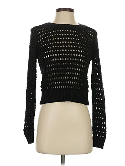 Pre-owned Halogen Pullover Sweater In Black