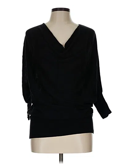 Pre-owned Halogen Pullover Sweater In Black