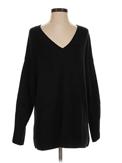 Pre-owned Halogen Pullover Sweater In Black