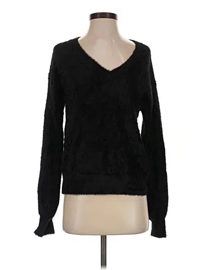Pre-owned Halogen Pullover Sweater In Black